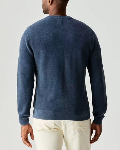 Garment Dyed Cotton Crewneck Sweater