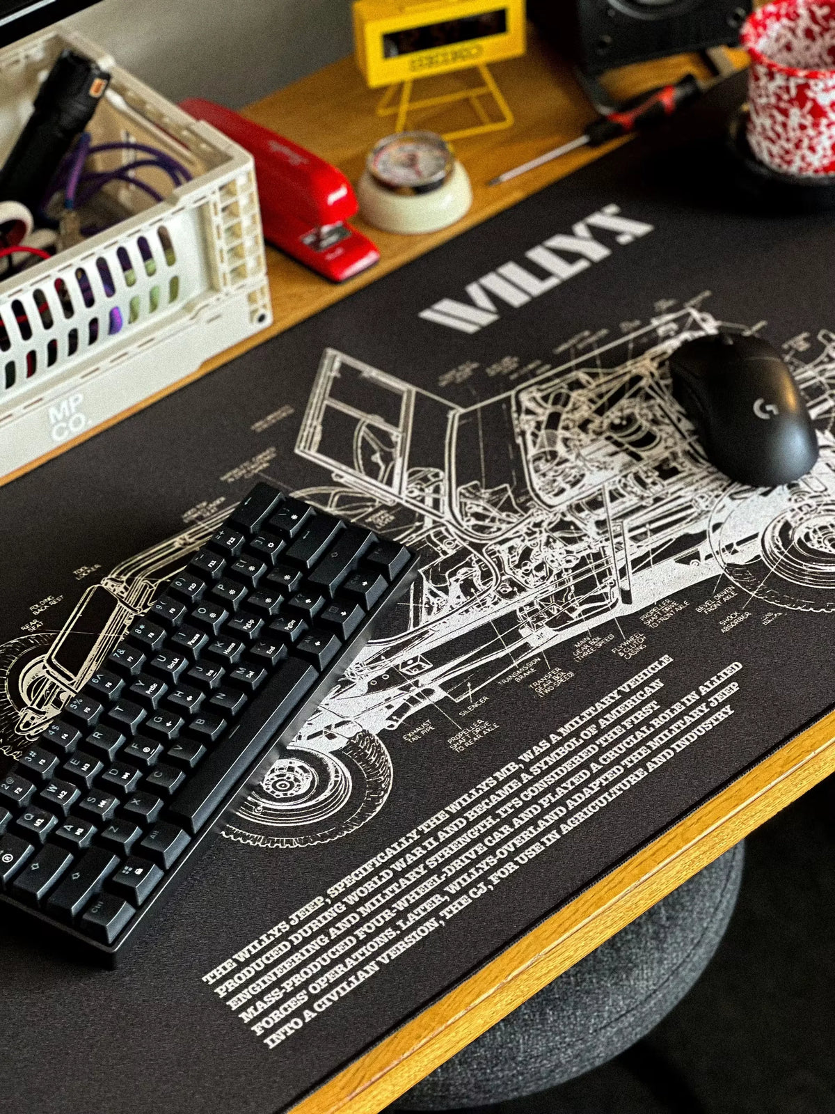 Willys Blueprint Mousepad