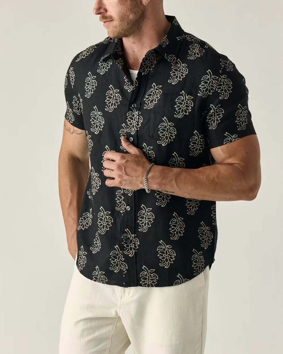 Short Sleeve Isles Linen Shirt