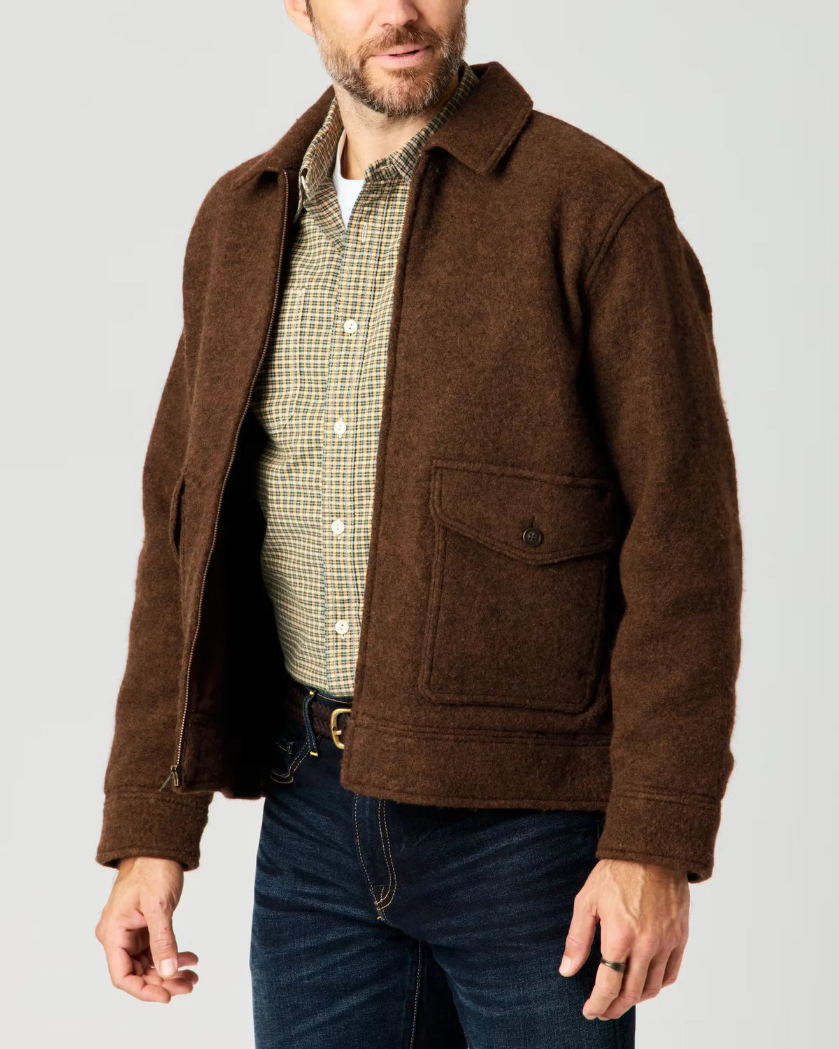 Boiled Wool Station Jacket