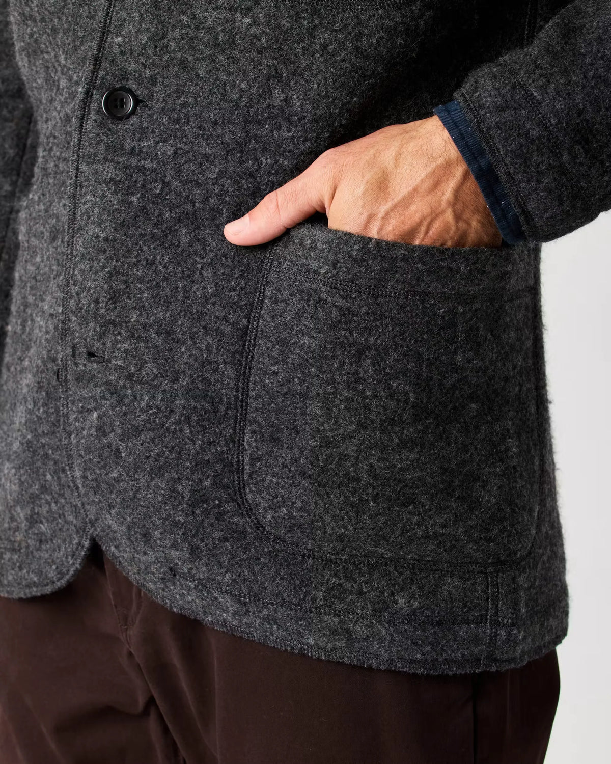 Boiled Wool Chore Blazer