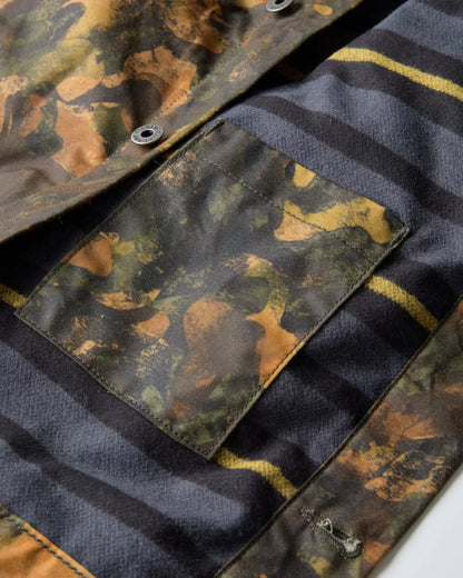 Flannel-Lined Waxed Trucker Jacket