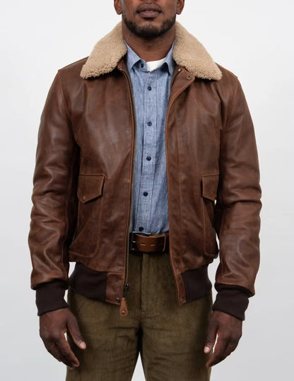 Buffalo Bomber Leather Jacket