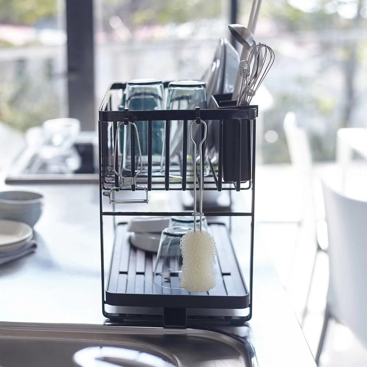 2 Level Dish Drainer Rack