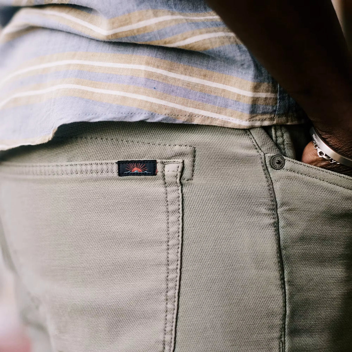 Stretch Terry 5-Pocket Pant - Slim Straight