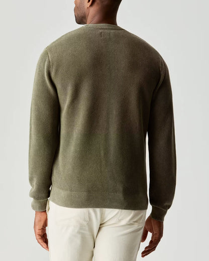 Garment Dyed Cotton Crewneck Sweater
