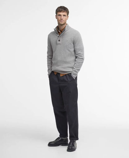 Essential Patch Half Zip Sweater