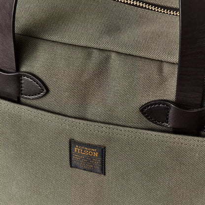 Rugged Twill Tote with Zipper