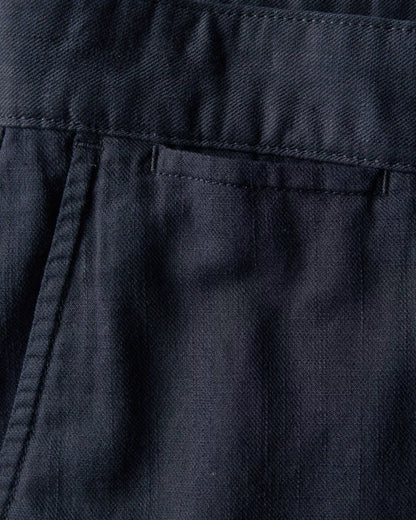 Cotton-Linen Chino Short - 9"