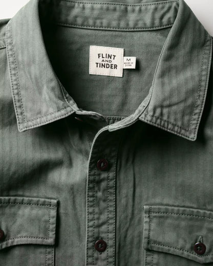 Washed Herringbone Workshirt