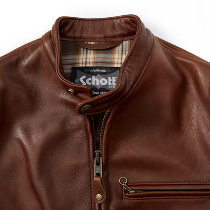 Cafe Natural Leather Jacket
