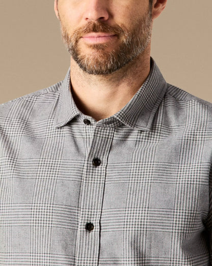 Brushed Woven Dress Shirt
