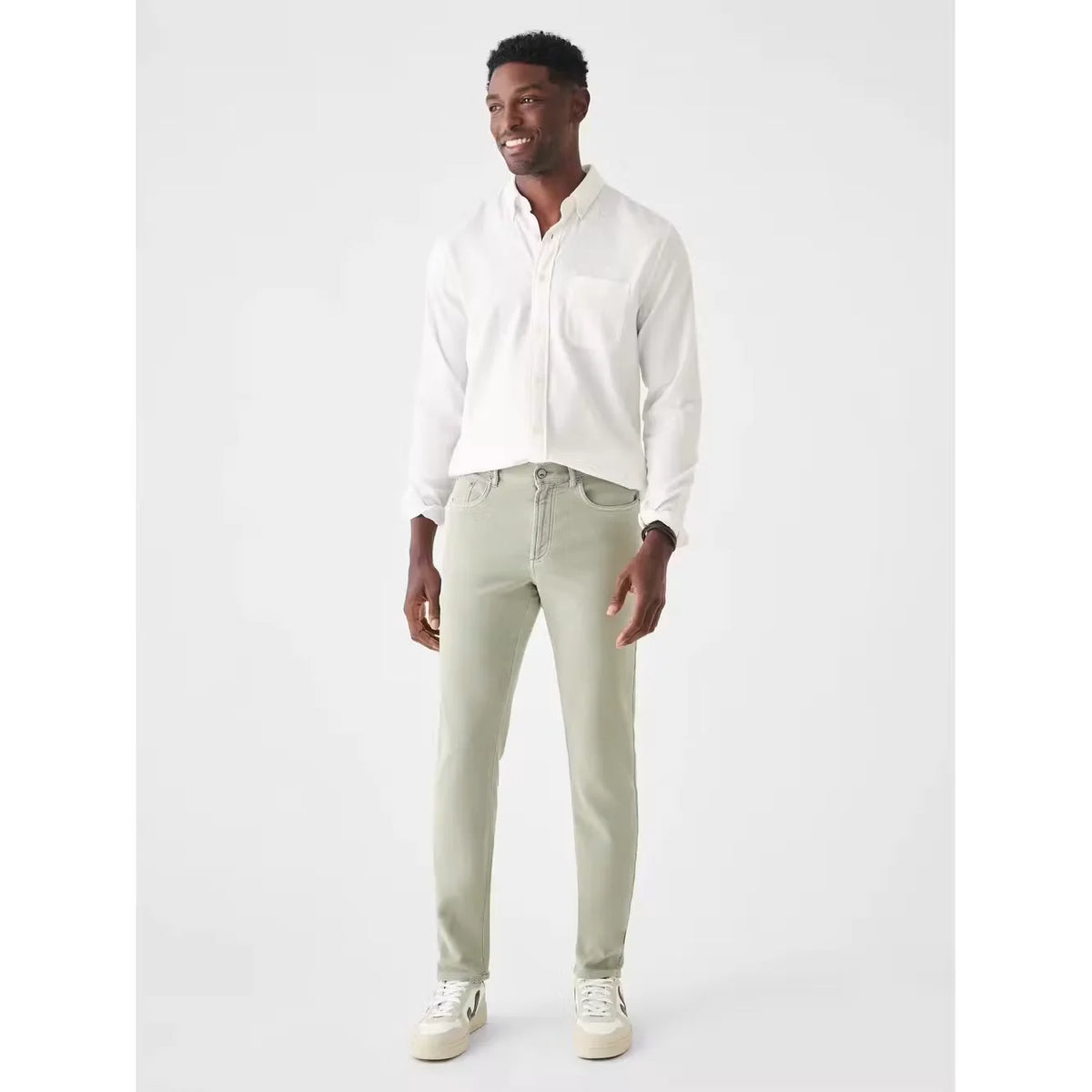 Stretch Terry 5-Pocket Pant - Slim Straight