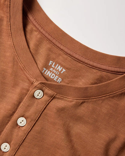 Short Sleeve Slub Henley