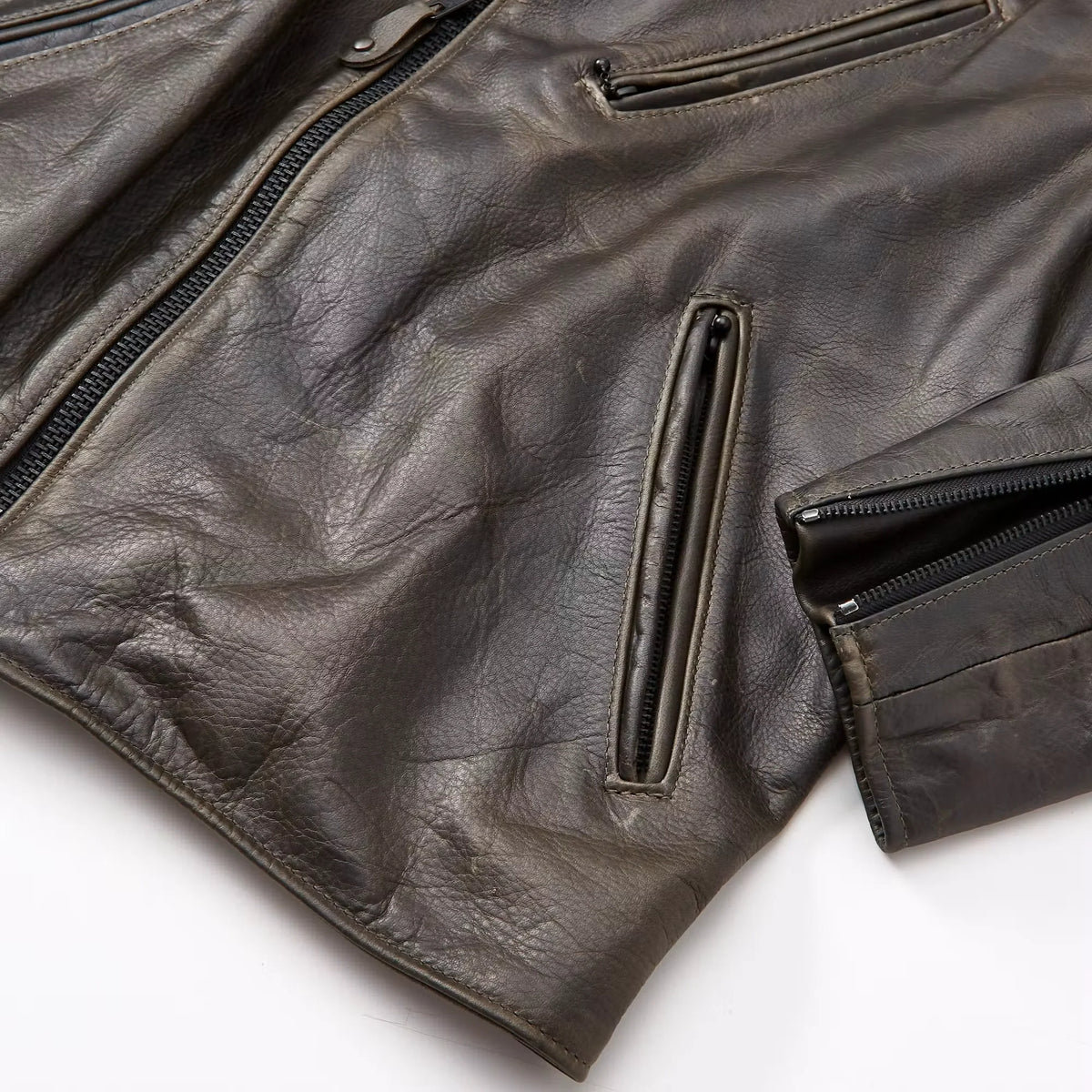 Vintage Motorcycle Leather Jacket