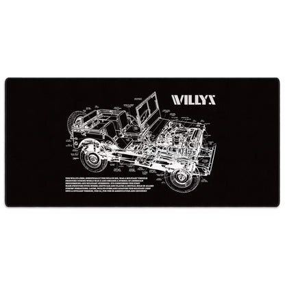 Willys Blueprint Mousepad