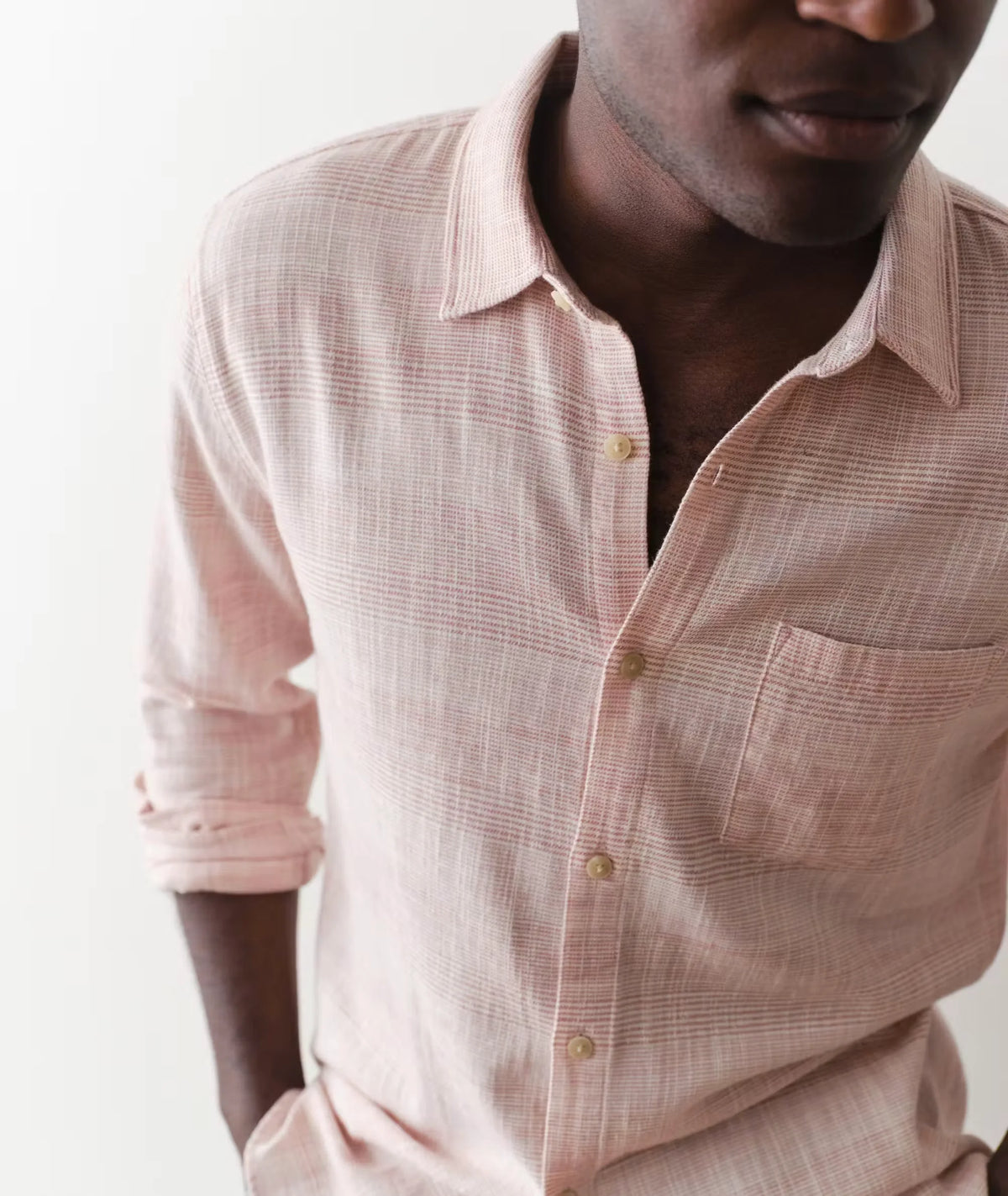 Classic Stretch Selvage Long Sleeve Shirt