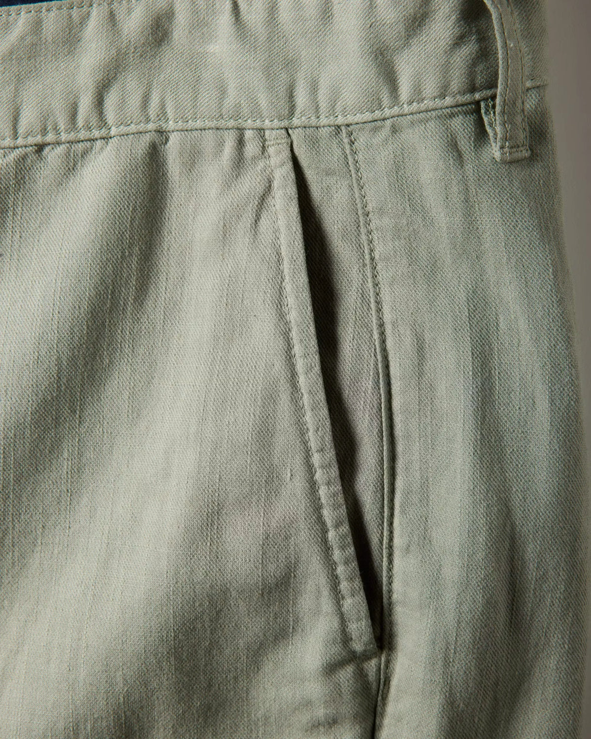 Cotton-Linen Chino Short - 9"