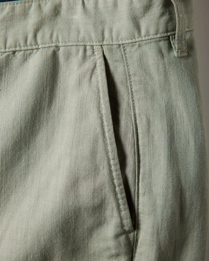 Cotton-Linen Chino Short - 9"