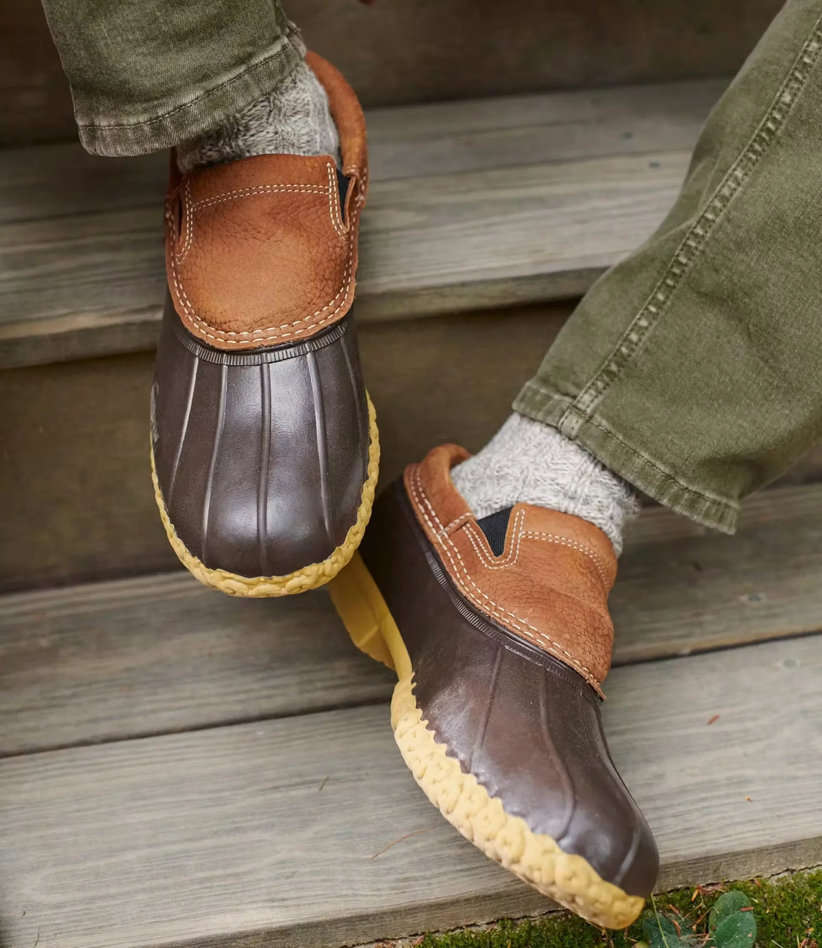 Rubber Moc Slip On