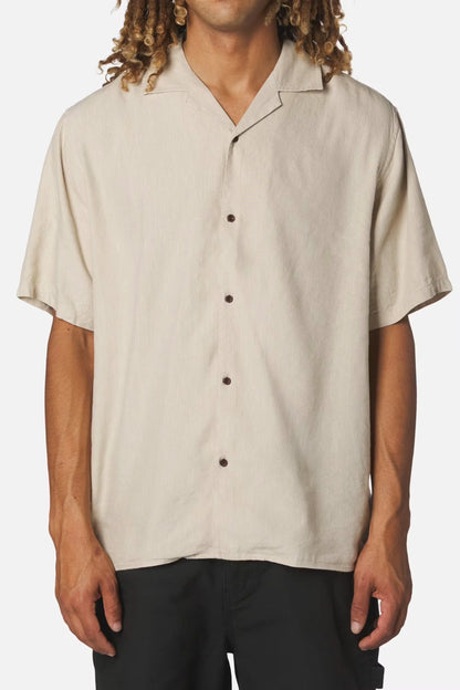 Teller Striped Camp Short Sleeve Shirt