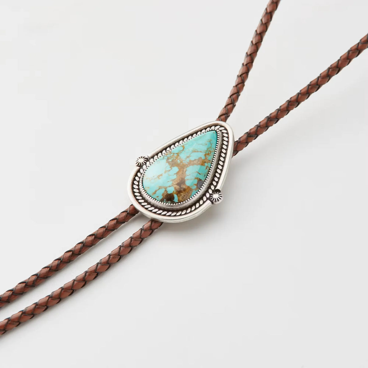 Turquoise Drop Bolo Tie