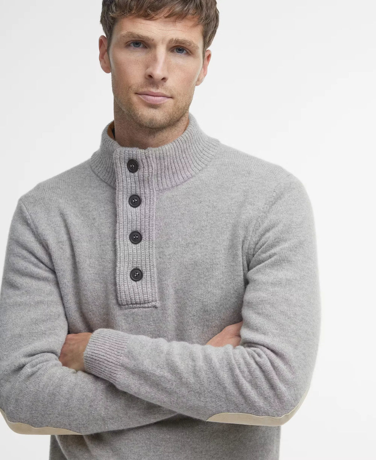 Essential Patch Half Zip Sweater