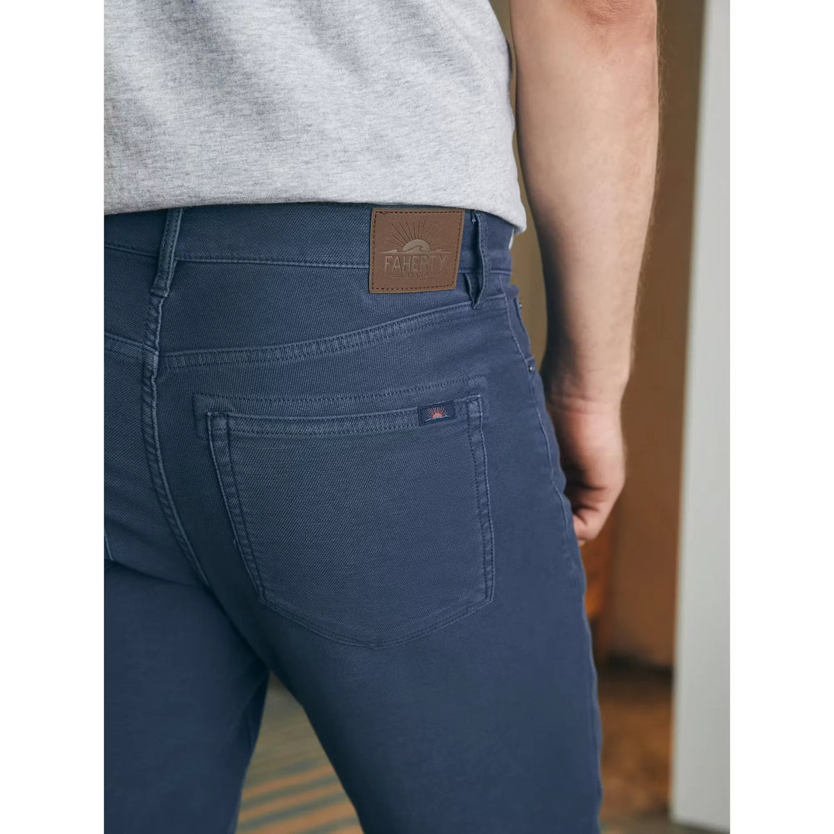 Stretch Terry 5-Pocket Pant - Slim Straight
