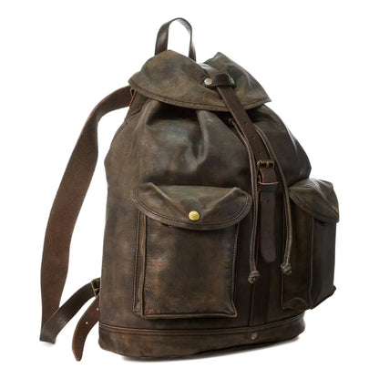 Leather Rucksack Backpack