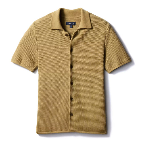 Short Sleeve Crochet Shirt