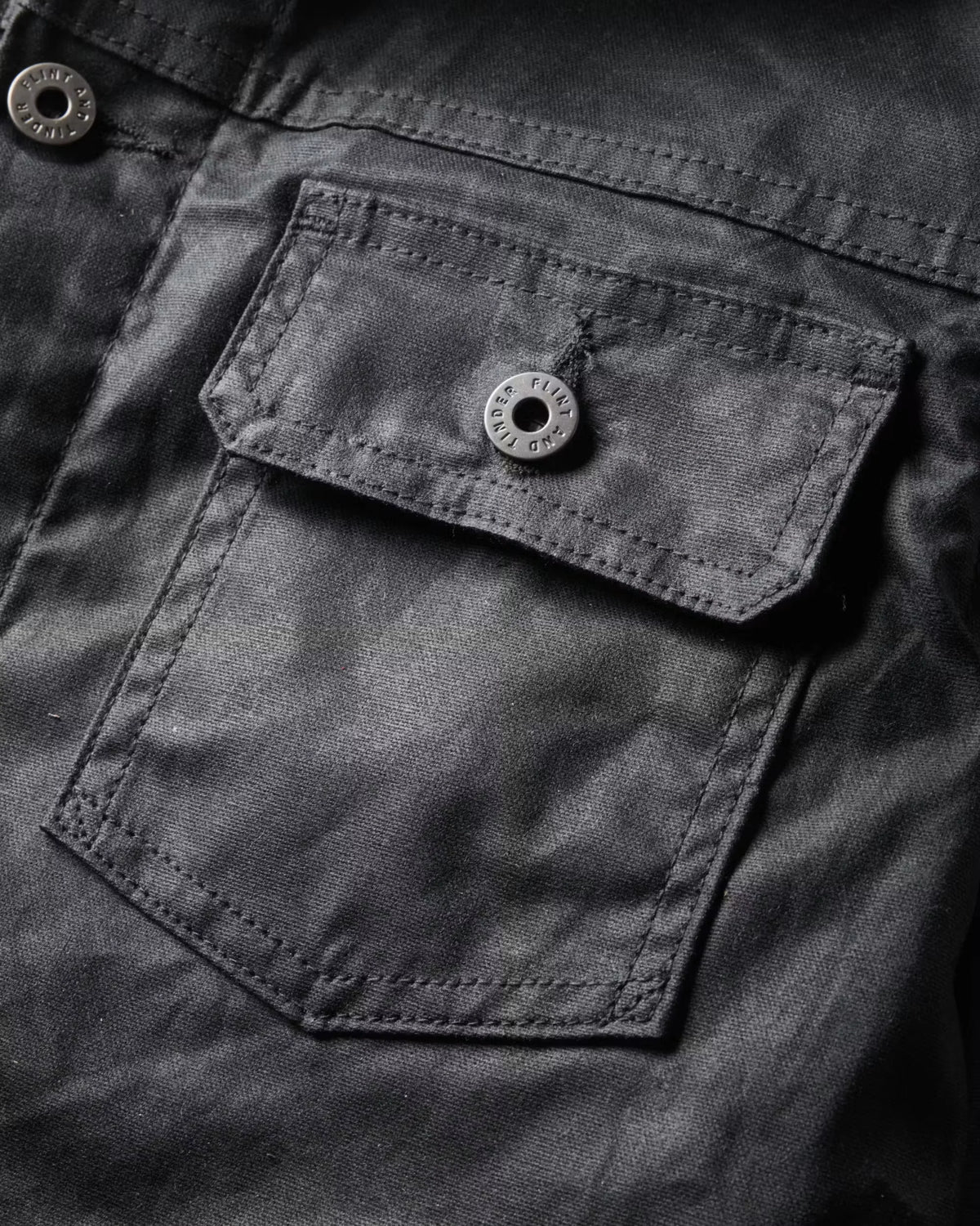 Flannel-Lined Waxed Trucker Jacket - Tall