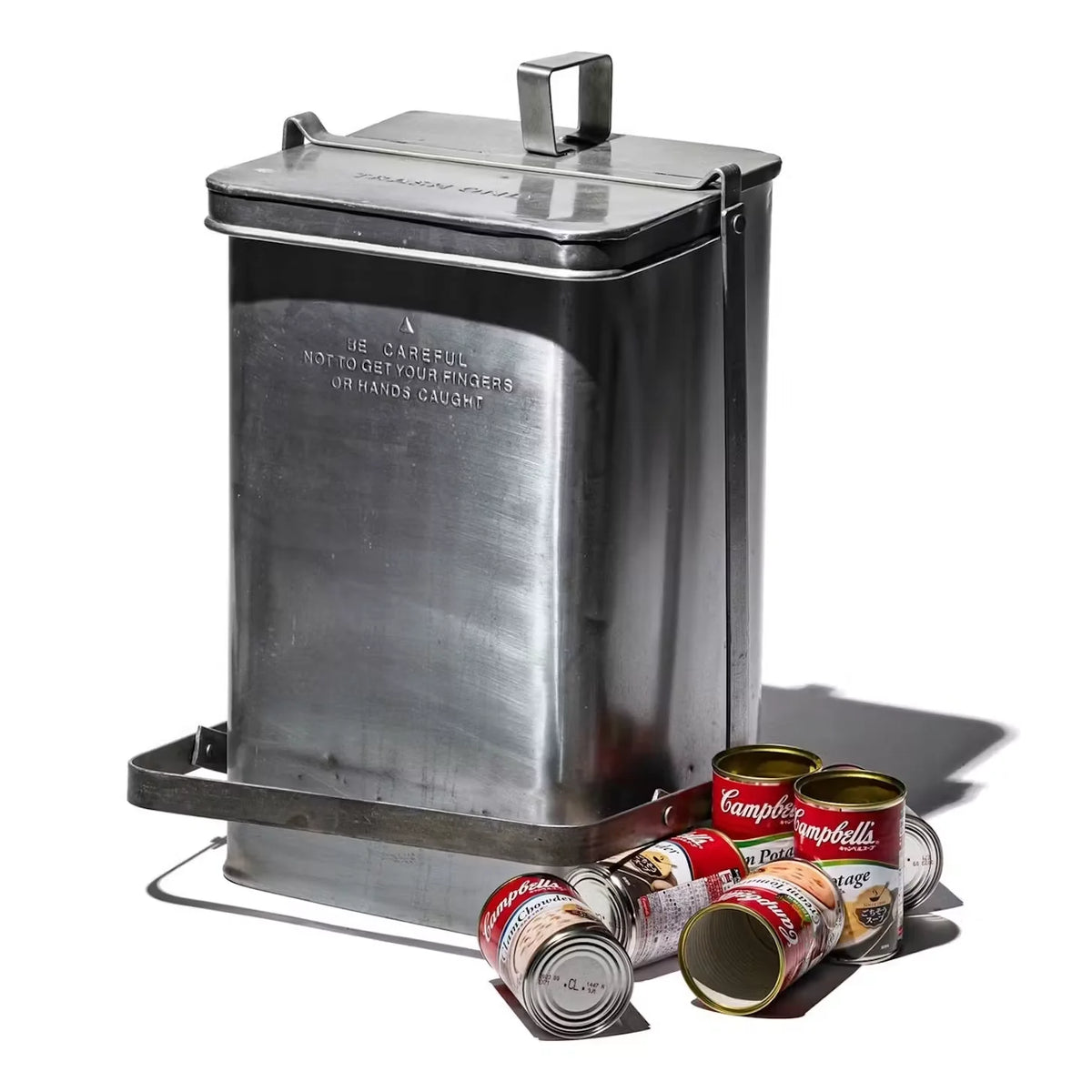 Industrial Steel Step Trashcan