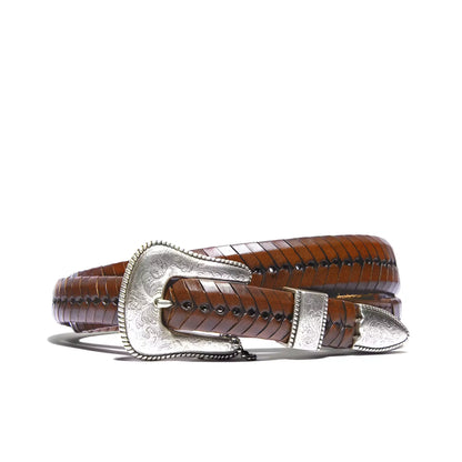 Tapered Lace Western Belt