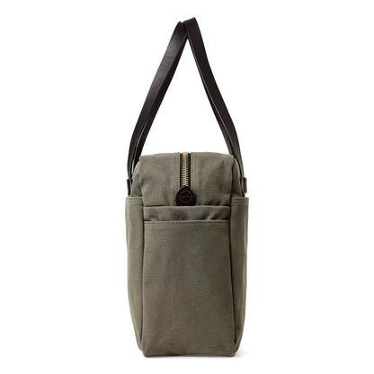 Rugged Twill Tote with Zipper