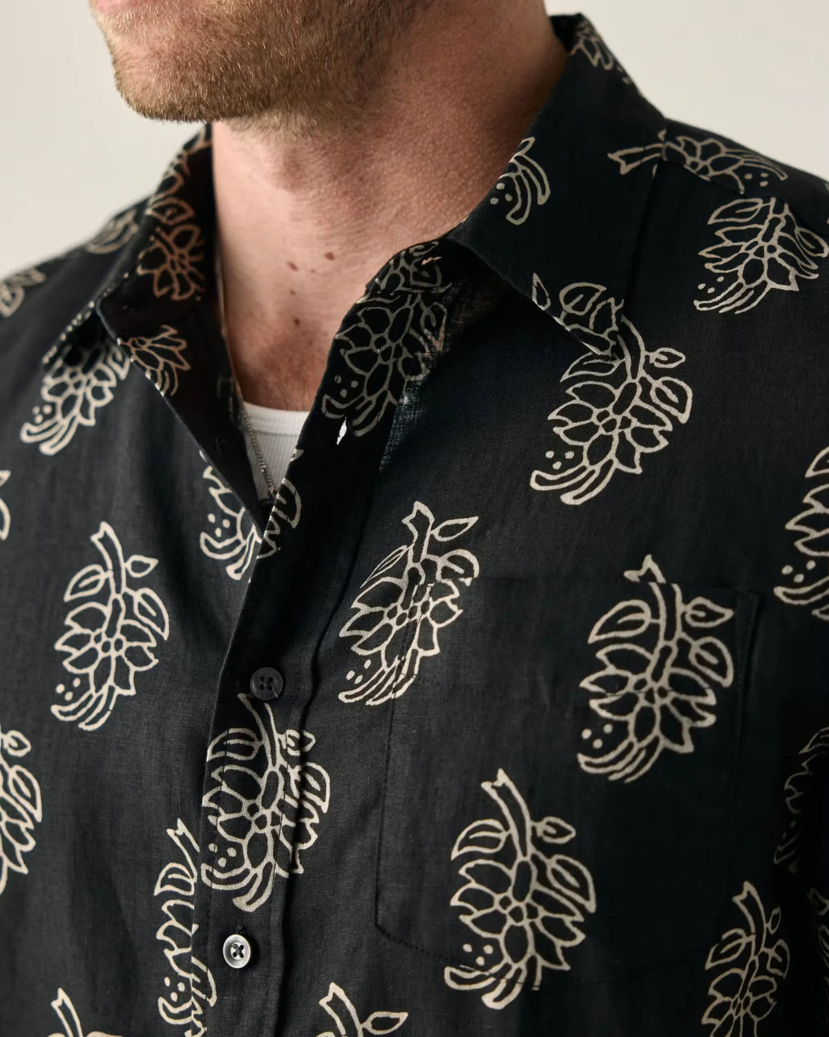 Short Sleeve Isles Linen Shirt