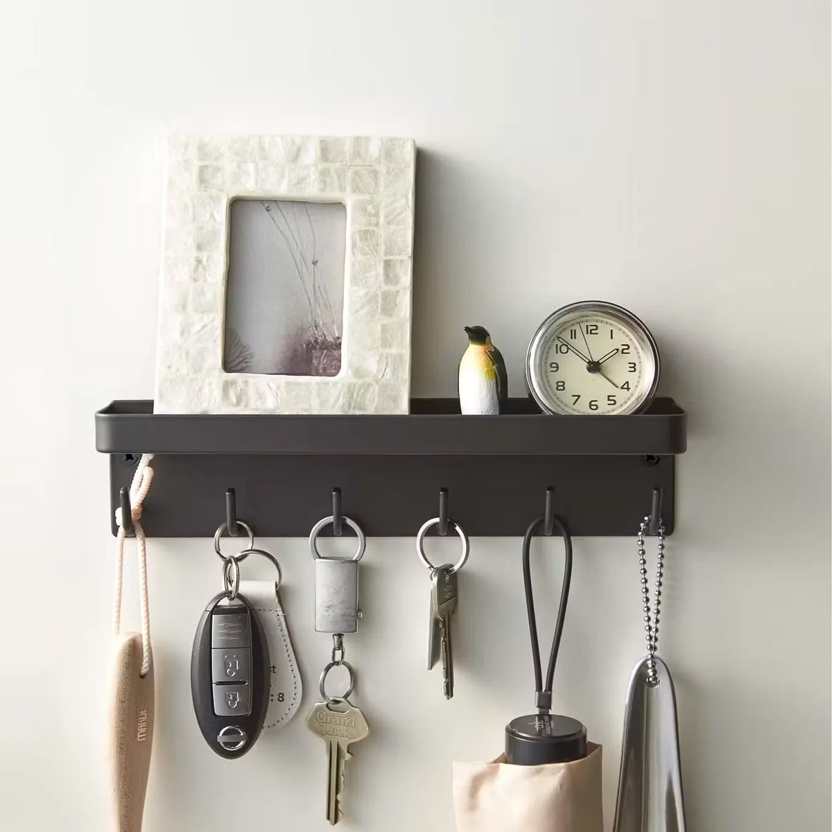 Smart Magnetic Key Rack with Tray