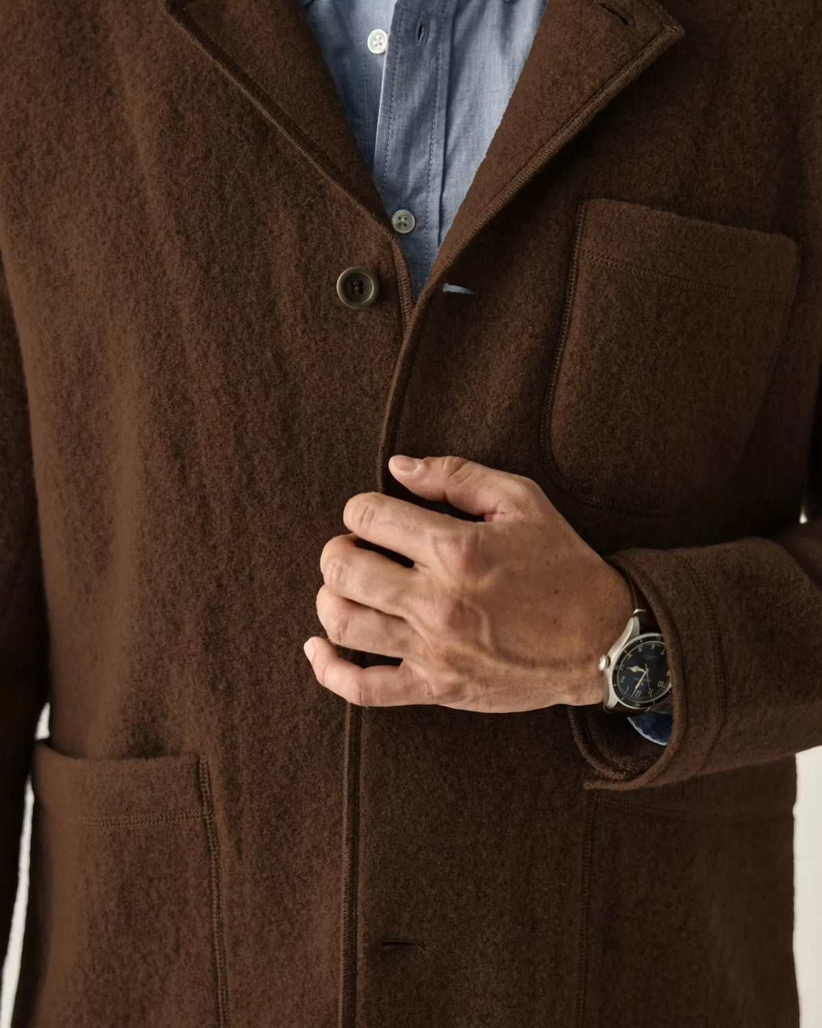 Boiled Wool Chore Blazer