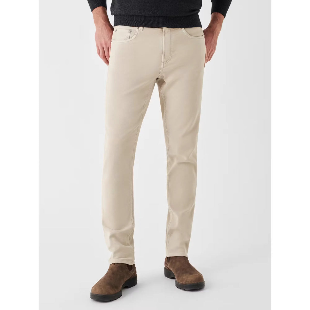 Stretch Terry 5-Pocket Pant - Slim Straight