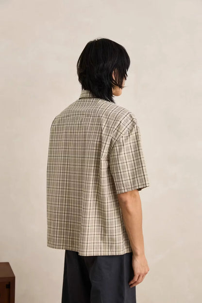 Relaxed Cropped Short Sleeve Shirt