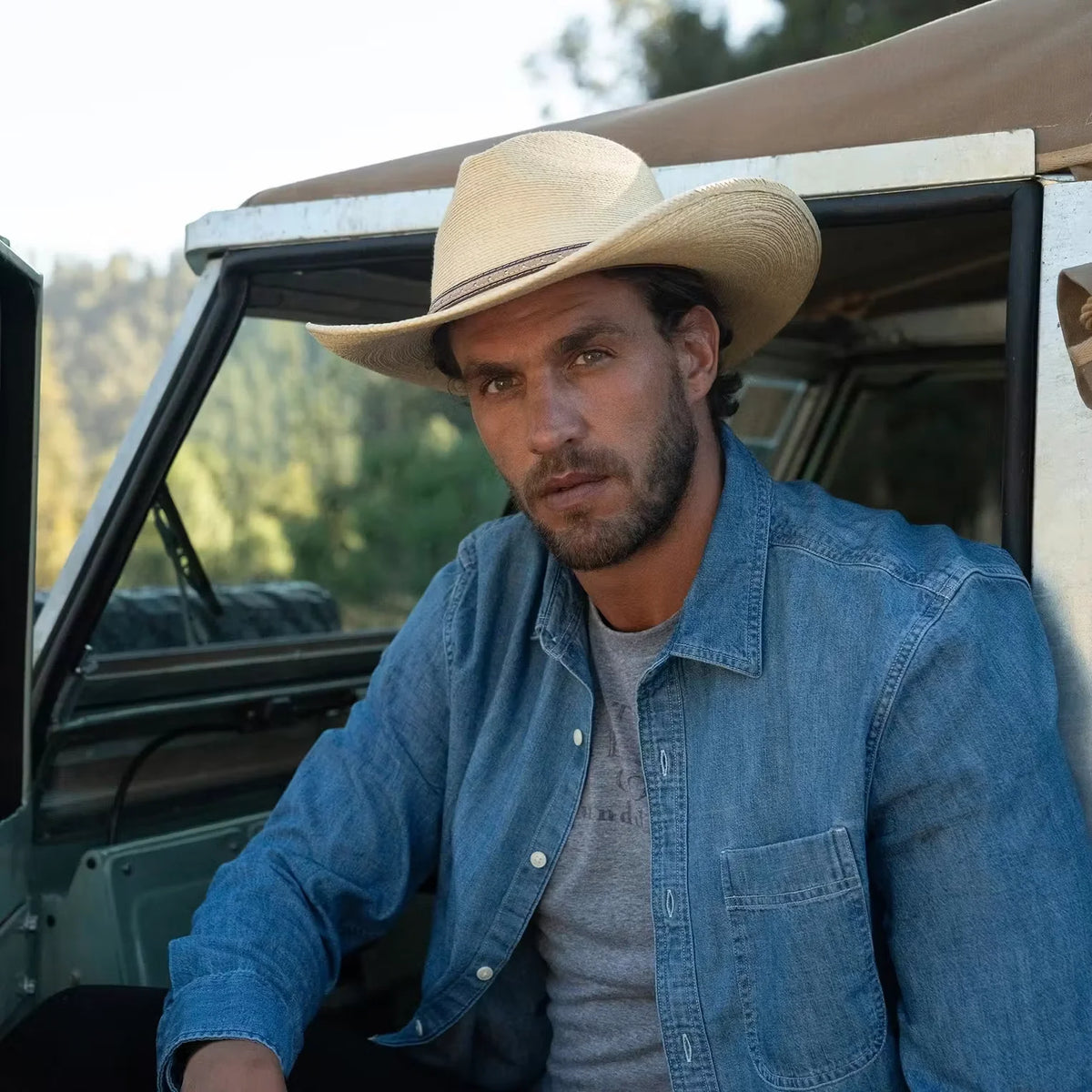 Sawmill Palm Leaf Western Hat