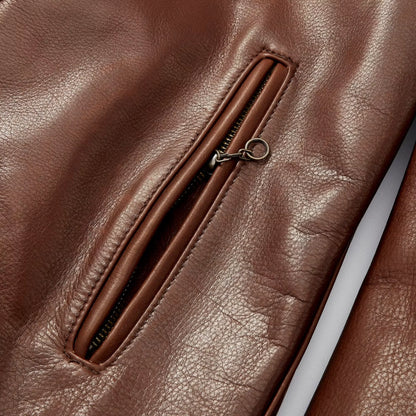 Cafe Natural Leather Jacket