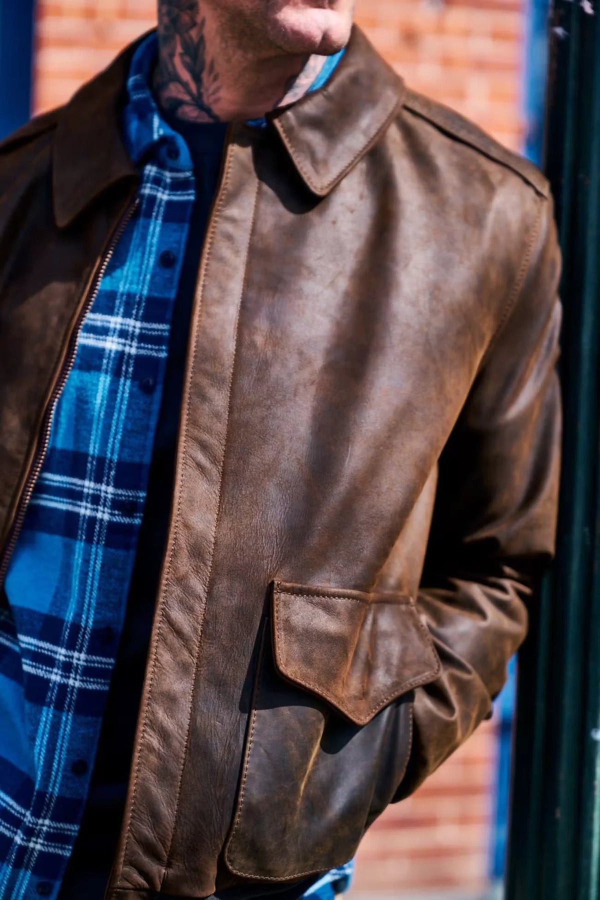 A-2 Lightweight Leather Jacket