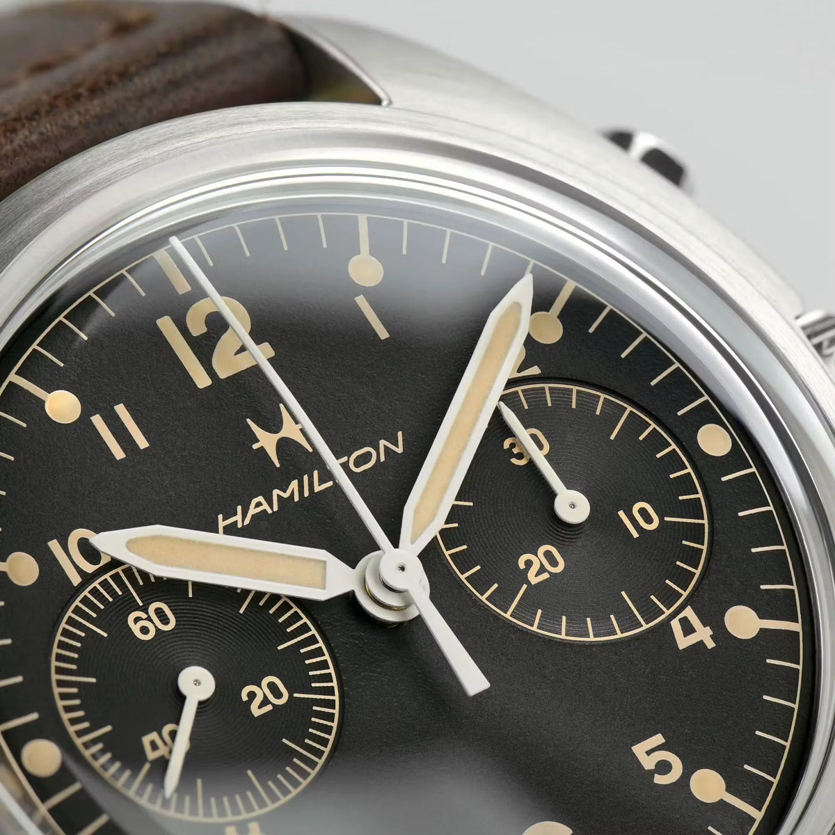 Khaki Aviation Pilot Pioneer Mechanical Chrono