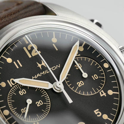 Khaki Aviation Pilot Pioneer Mechanical Chrono