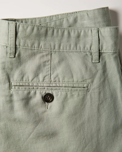 Cotton-Linen Chino Short - 9"
