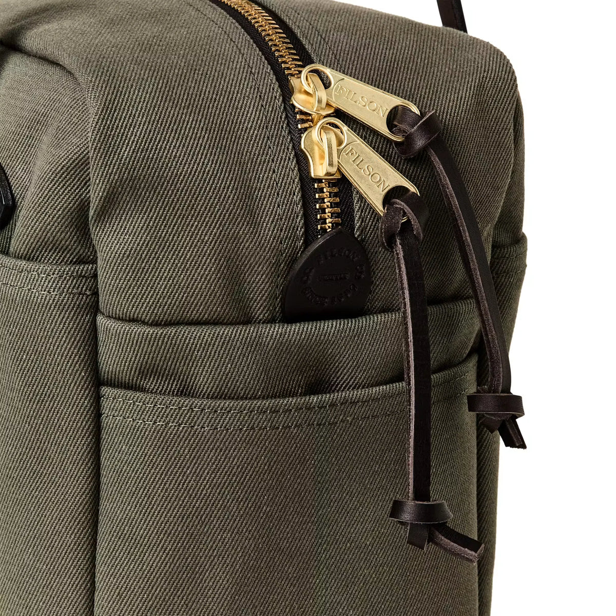 Rugged Twill Tote with Zipper