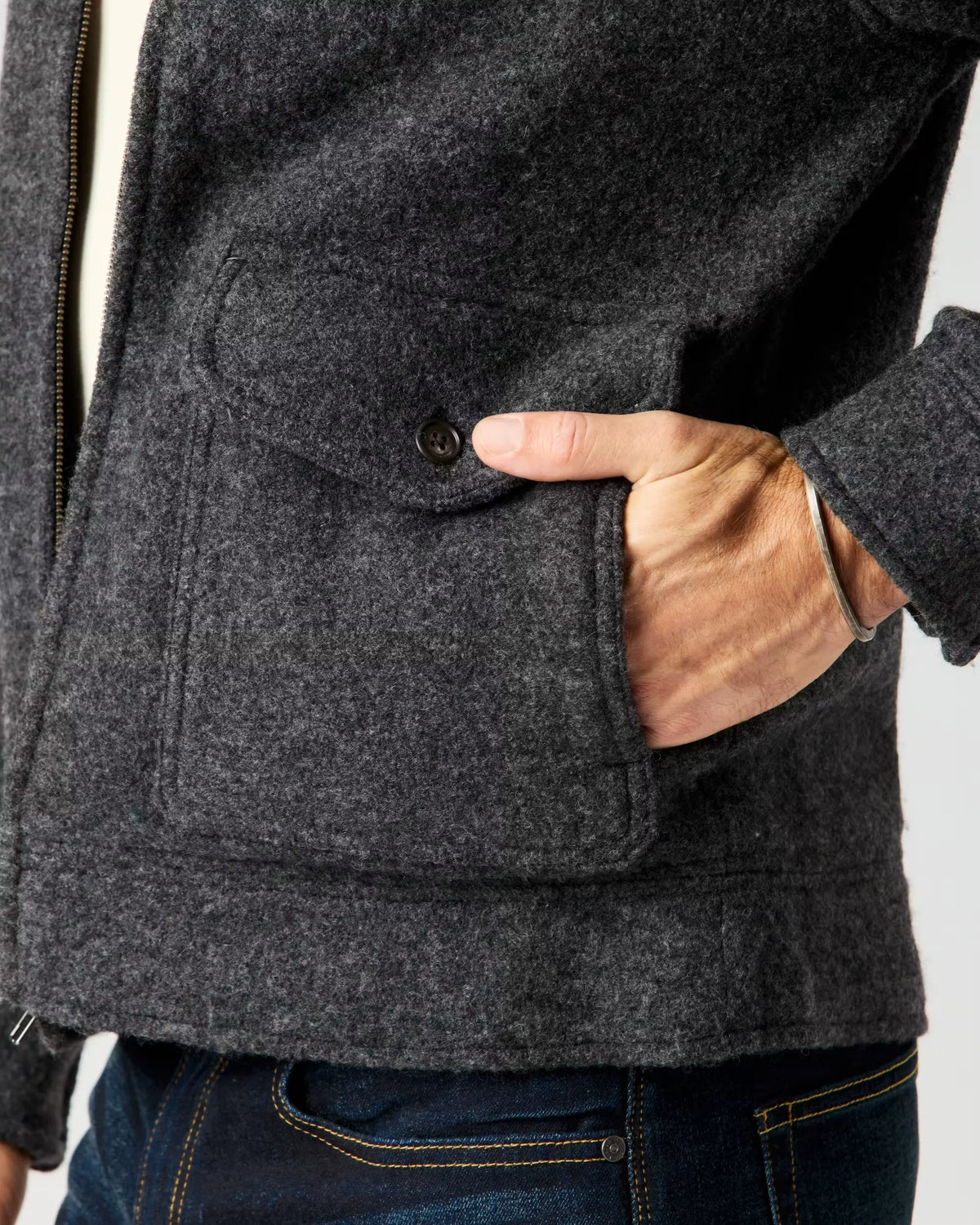 Boiled Wool Station Jacket