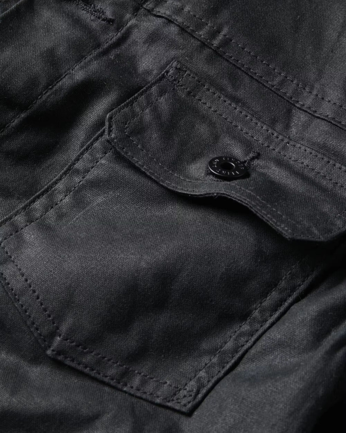 Flannel-Lined Waxed Trucker Jacket