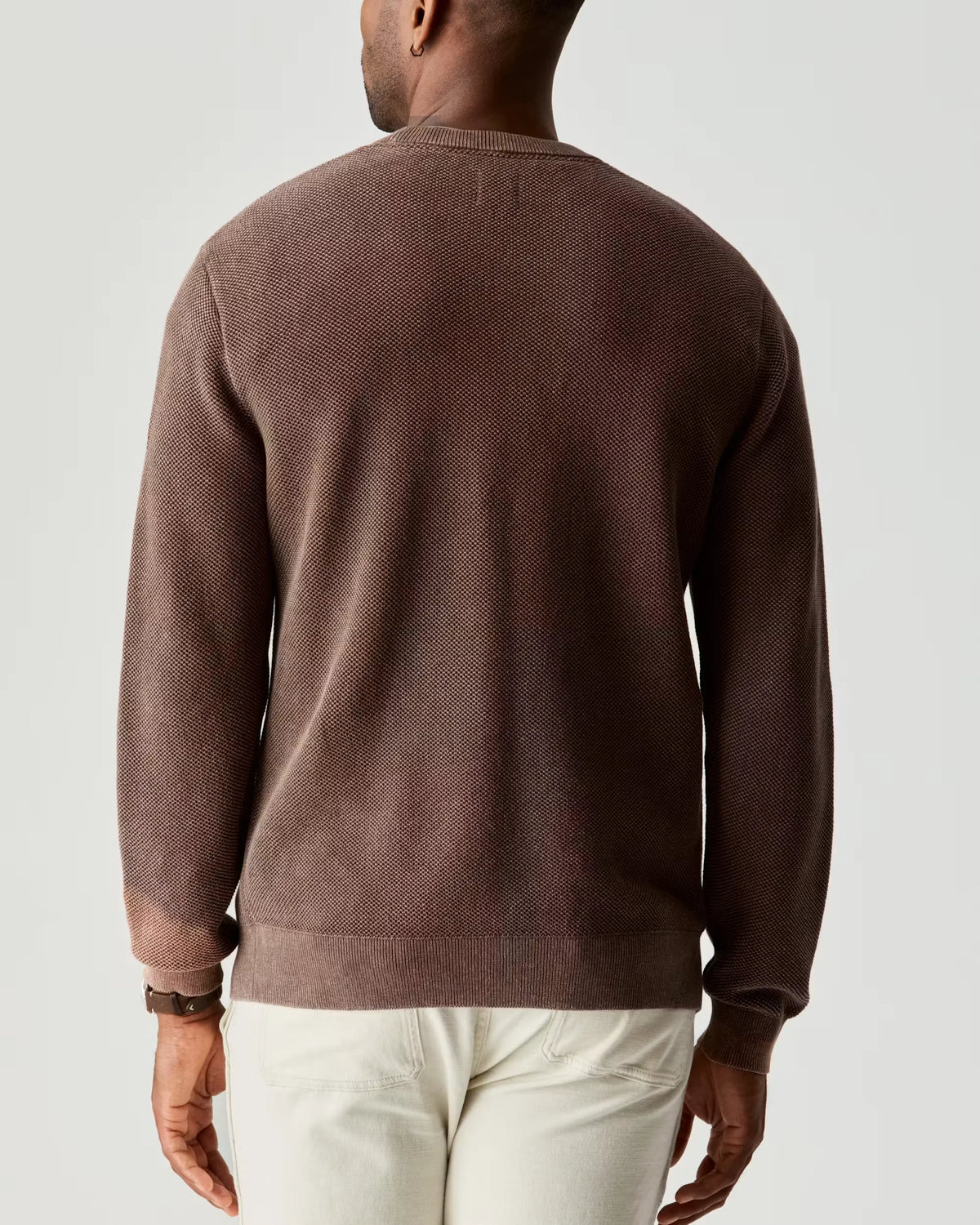 Garment Dyed Cotton Crewneck Sweater