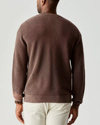 Garment Dyed Cotton Crewneck Sweater